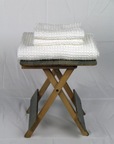 White linen waffle towels set - Linen Couture Boutique