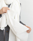 Ice Blue linen scarf - Linen Couture