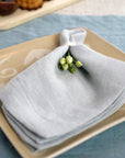 Light Grey linen napkins set - Linen Couture