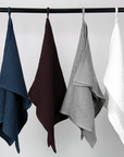 Light Grey linen waffle towel - Linen Couture