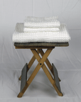 Light Grey linen waffle towel - Linen Couture