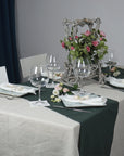 Natural light linen tablecloth - Linen Couture