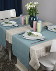Natural light linen tablecloth - Linen Couture