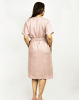 Natural Light linen wrap dress - Linen Couture