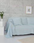 Natural linen couch cover - Linen Couture