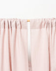 Pale Pink linen curtain panel with rod pocket - Linen Couture