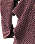 Plum linen waffle towel - Linen Couture Boutique