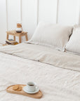 Linen Sham Pillowcase in Striped Beige - Linen Couture Boutique