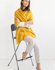 Honey linen scarf - Linen Couture