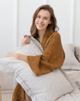 Linen Sham Pillowcase in Honey - Linen Couture