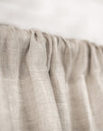 Natural Light linen curtain panel with rod pocket - Linen Couture