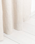 Natural Light linen curtain panel with rod pocket - Linen Couture