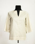 Natural Light linen oversize top - Linen Couture
