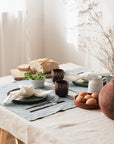 Natural light linen tablecloth - Linen Couture
