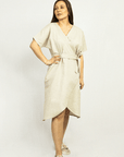 Natural Light linen wrap dress - Linen Couture