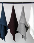 White linen waffle towel - Linen Couture Boutique